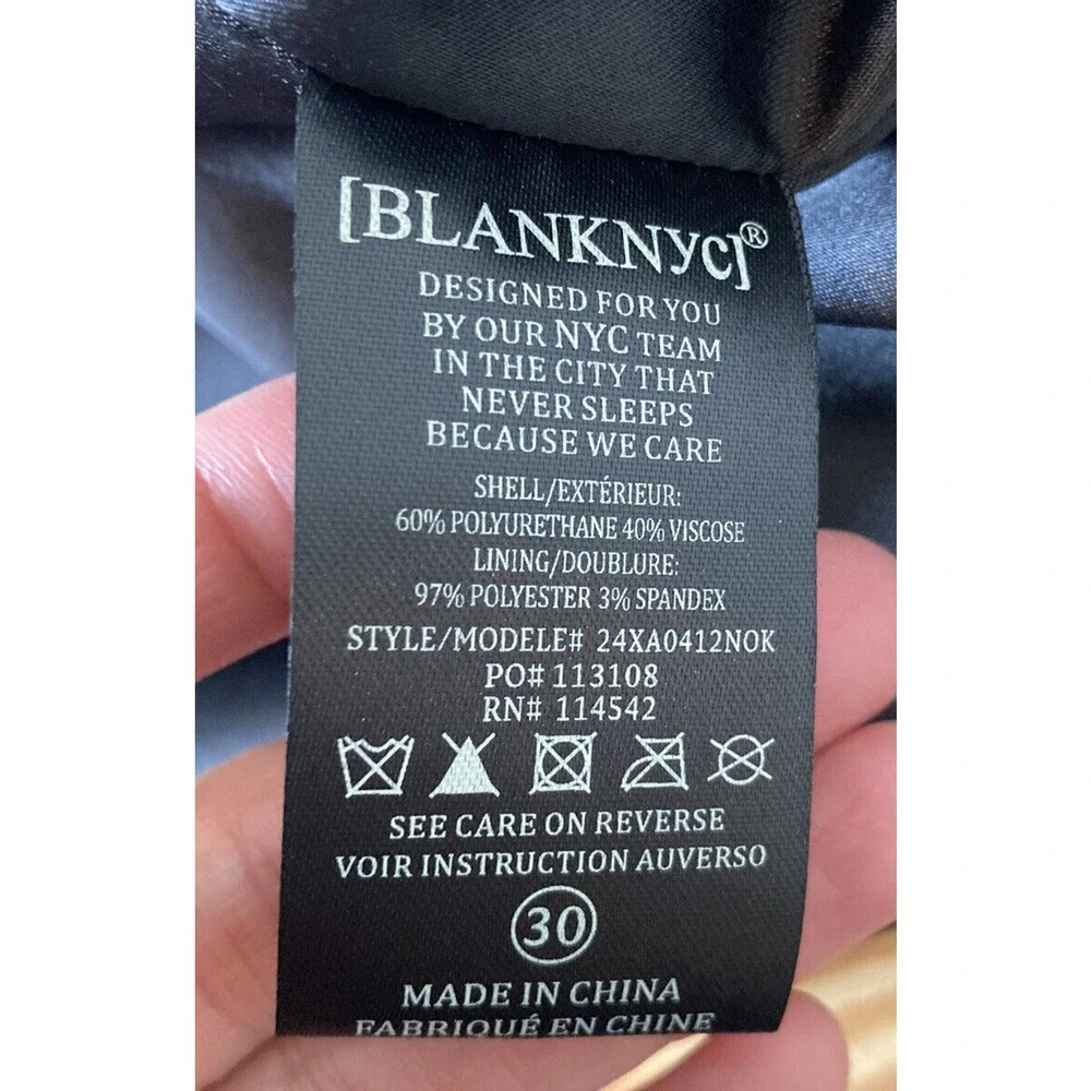 NEW Blank NYC Faux Leather Skirt Size 30 Women’s Black - Picture 4 of 7